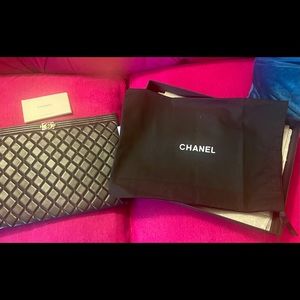 Boy Chanel Large Pouch